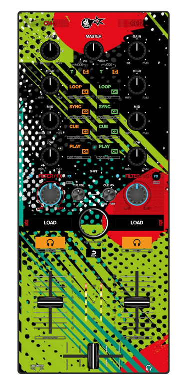 Reloop Mixtour Skin Fractor Green